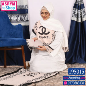 22 195015 للموقع اسدال ابيض ماركة جوتشي سجادة كفر مصحف طرحة فسكوز ك
